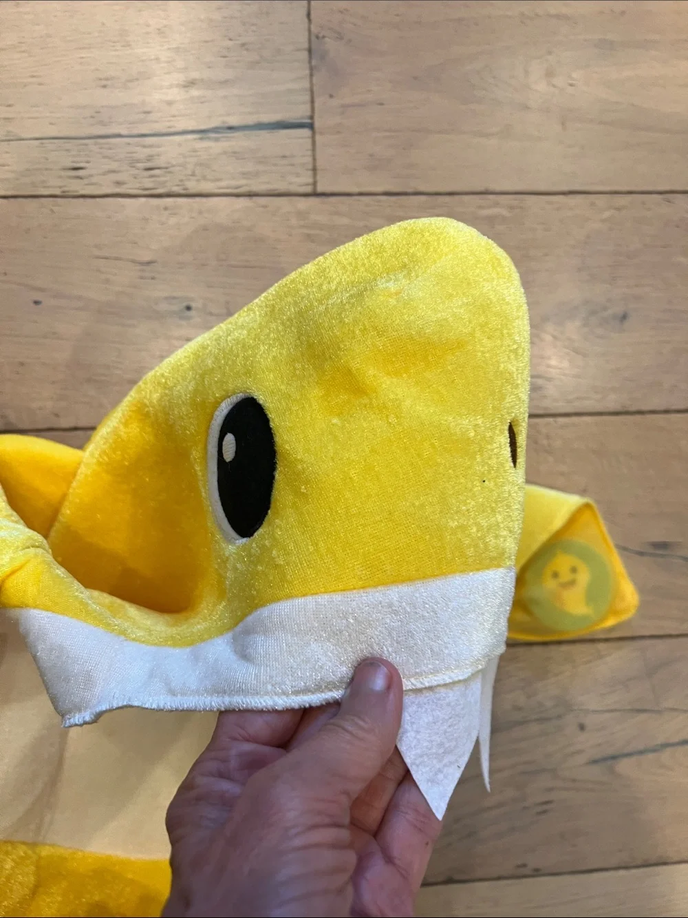 Rubie's Bright Yellow Shark Plush Hooded Kids Costume